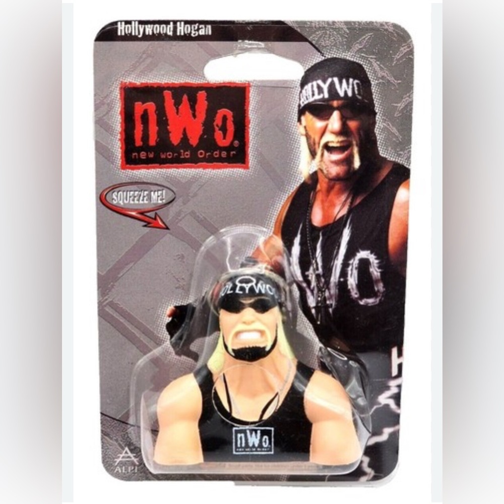 HULK HOGAN Foam “SQUEEZIES” Keychain WCW NWO WWE New Old Stock Vintage Alpi 1999